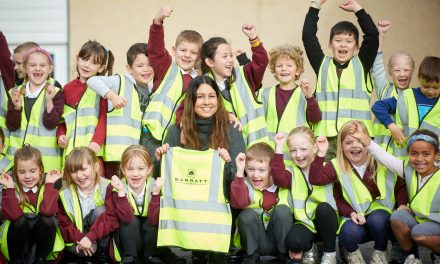 Derbyshire homebuilder helps pupils look on the bright side with darker nights ahead
