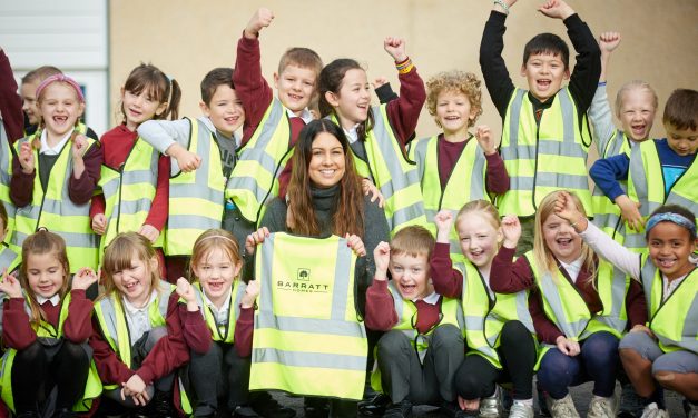 Derbyshire homebuilder helps pupils look on the bright side with darker nights ahead