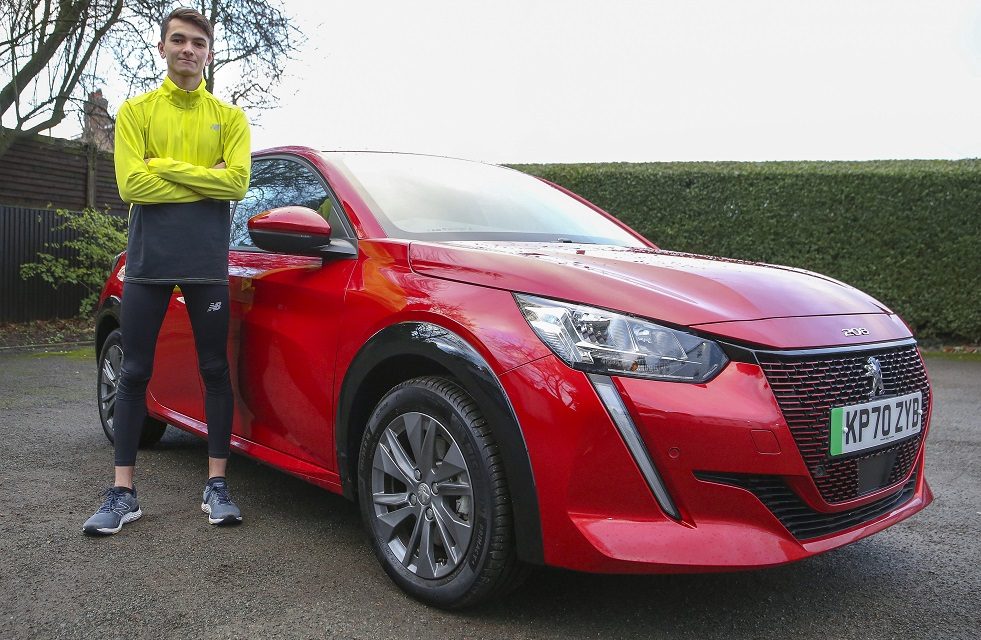 Olympian Alex Yee goes for gold in PEUGEOT e-208