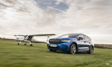 Electric mobility takes off as ŠKODA ENYAQ iV and electric plane demonstrate the future of zero emission travel