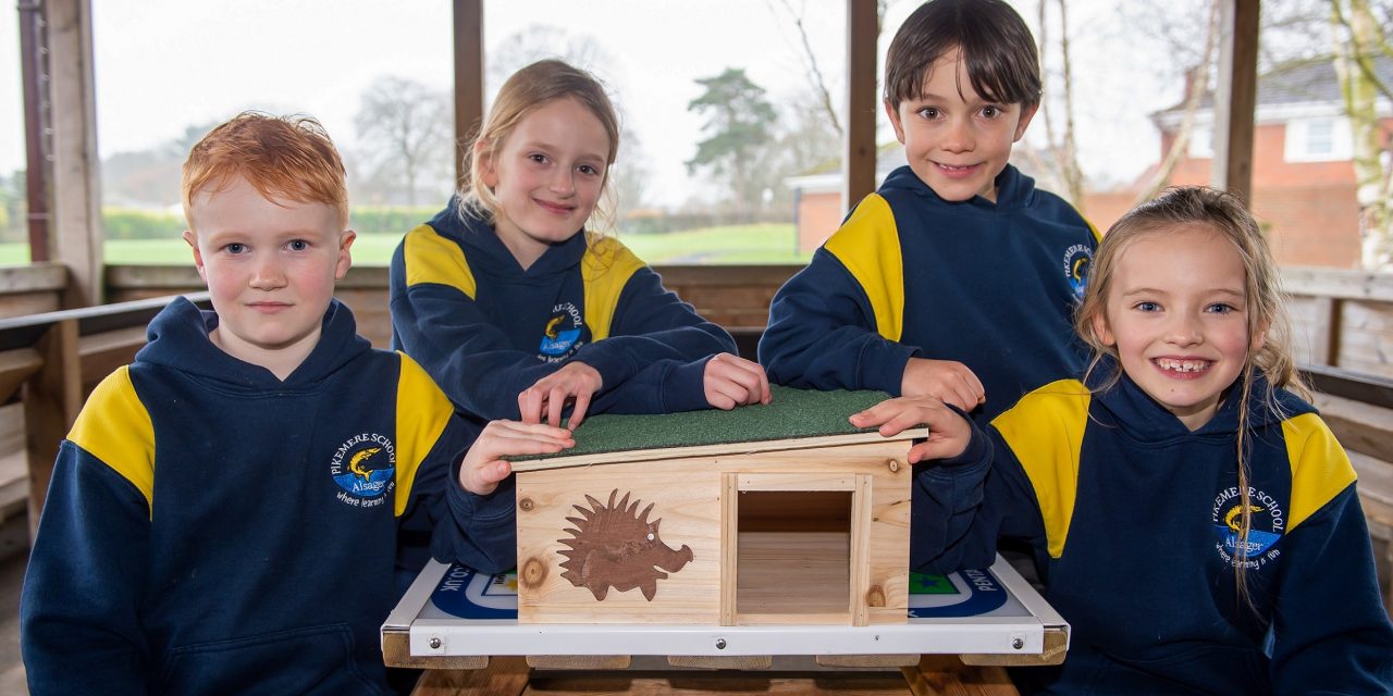 Developer’s hedgehog home donation to help pupils with prickly pursuit