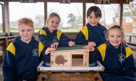 Developer’s hedgehog home donation to help pupils with prickly pursuit