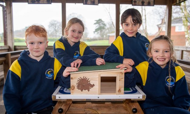 Developer’s hedgehog home donation to help pupils with prickly pursuit