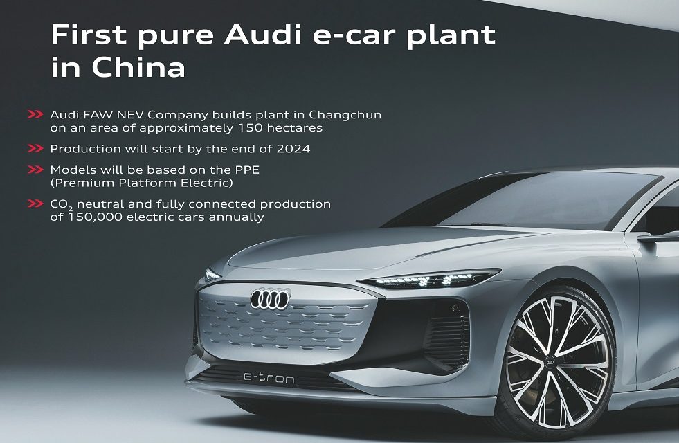 New production site for electric models in China: Audi achieves milestone