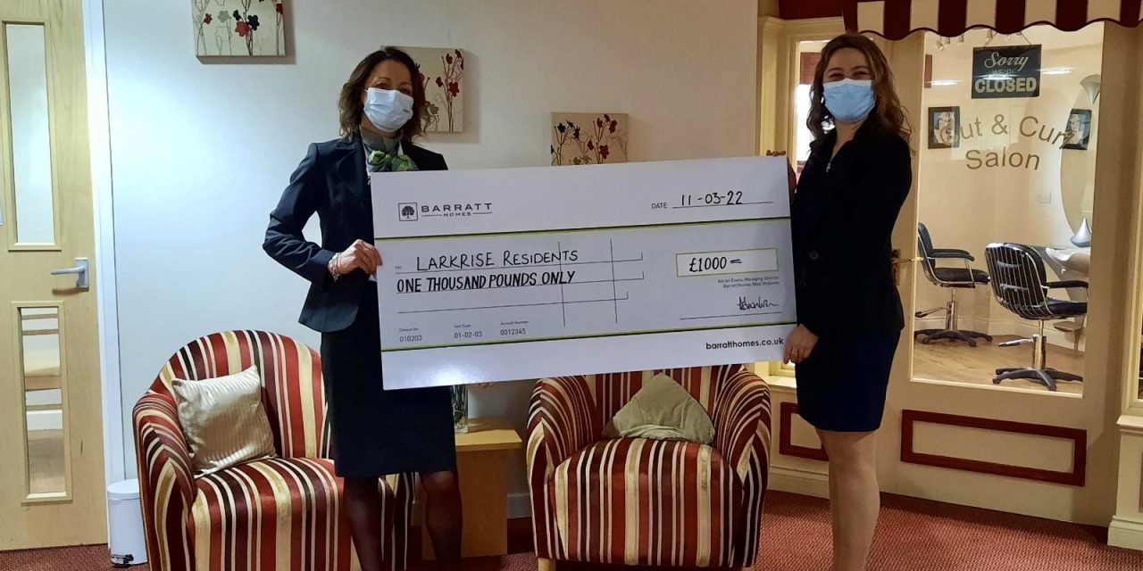 Oxfordshire care centre receives £1,000 donation from leading developer