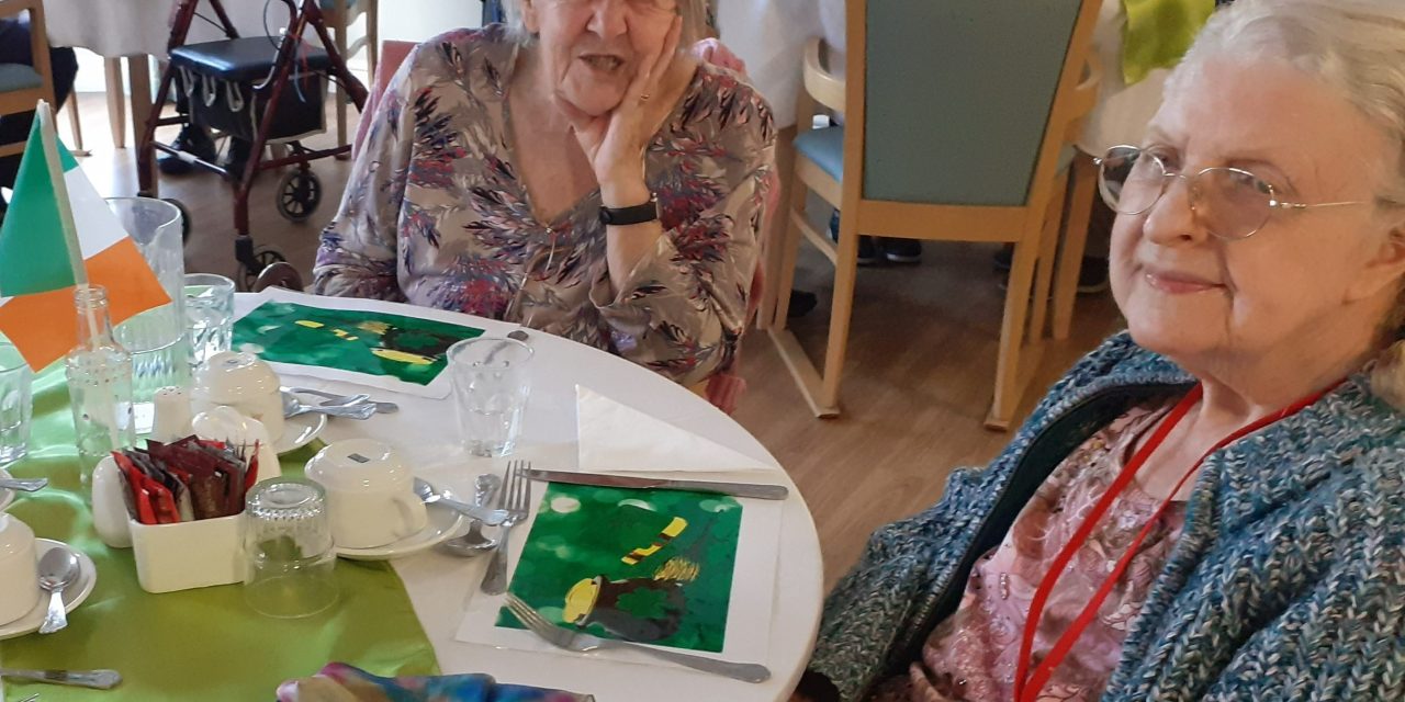 Stockport based care home celebrates St Patrick’s Day with themed menu and Irish quiz night