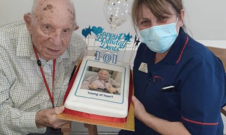 Birthday celebrations at Altrincham based care home as resident turns 101