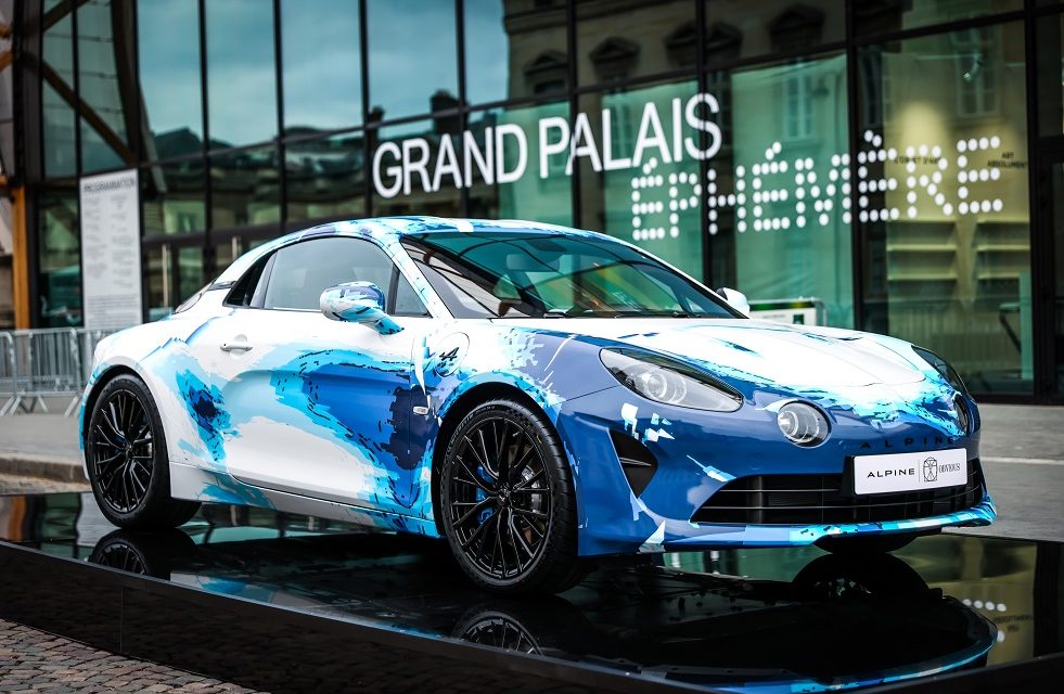 Alpine unveils the A110 designed by Obvious at Art Paris Fair