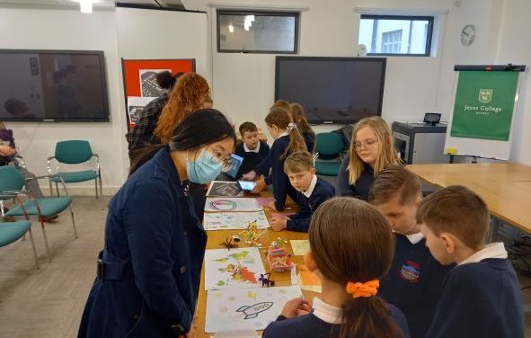 Primary school pupils inspired as they present their work at University of Oxford