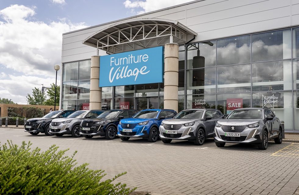 Furniture Village fleet goes electric with PEUGEOT e-2008
