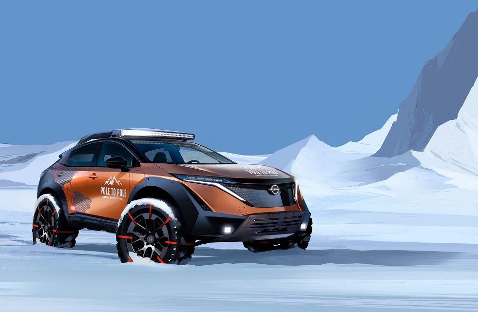 All-electric Nissan Ariya to embark on world first expedition from North Pole to South Pole
