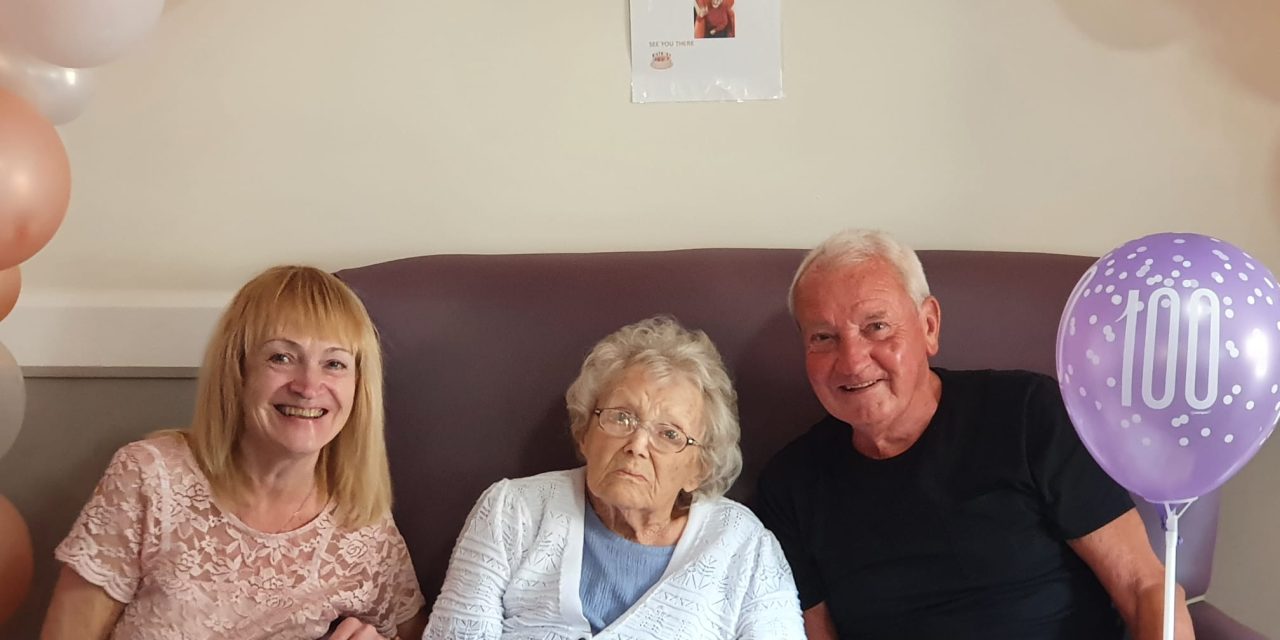 Langfield Care Home resident celebrates 100th Birthday