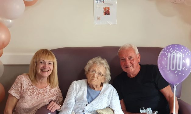 Langfield Care Home resident celebrates 100th Birthday