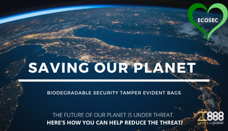 888 partners with ECOSEC to use biodegradable tamper evident bags at 888poker LIVE event series