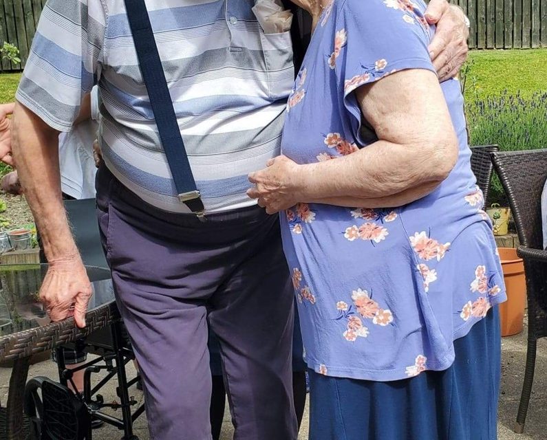 Diamond anniversary celebrations for resident couple at Burnley based care home