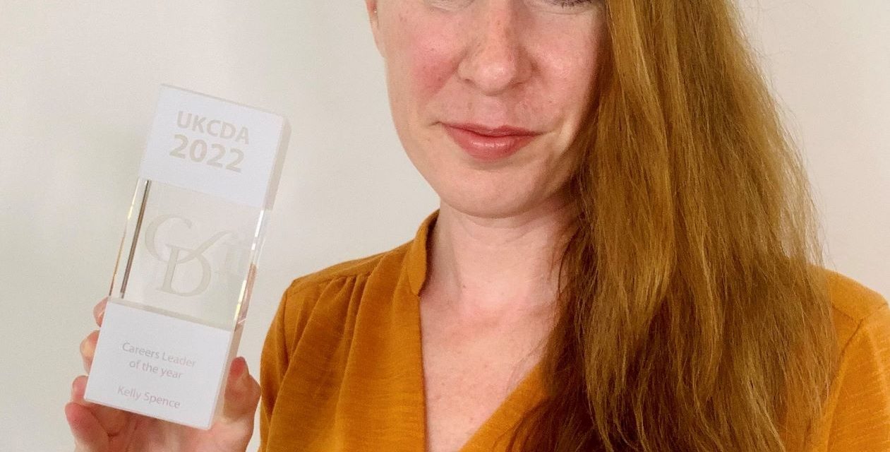Kelly Spence wins award for widening career options for young people with special needs