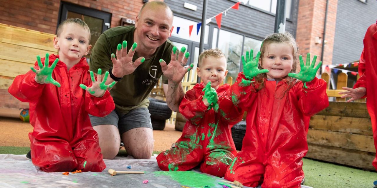 Trafford nursery creates masterpiece for Children’s Art Week