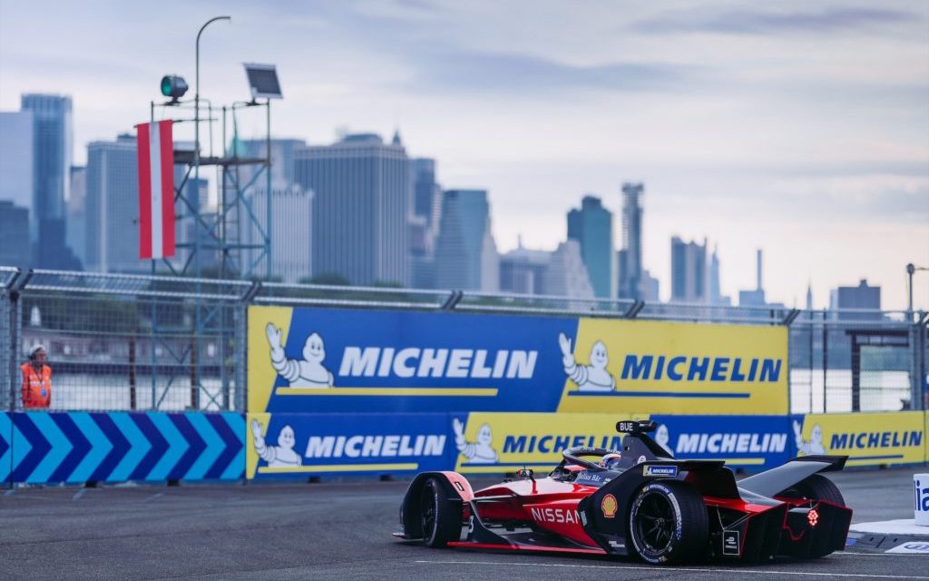 Nissan e.dams adds to points tally in New York City E-Prix