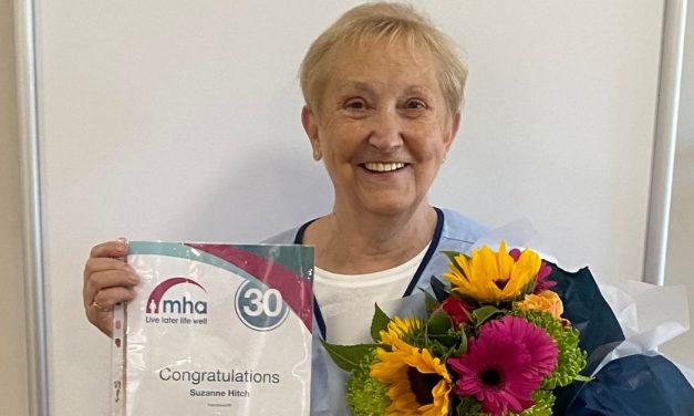 Staff member at Cheshire based care home celebrates 30-year work anniversary and says “retirement is last thing on mind”