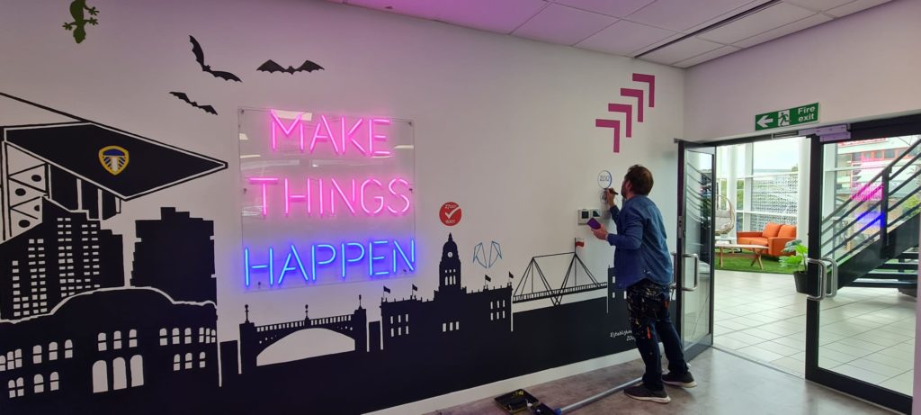 Digital agency Ascensor commission street artist Burley Banksy to commemorate 15 years in business.
