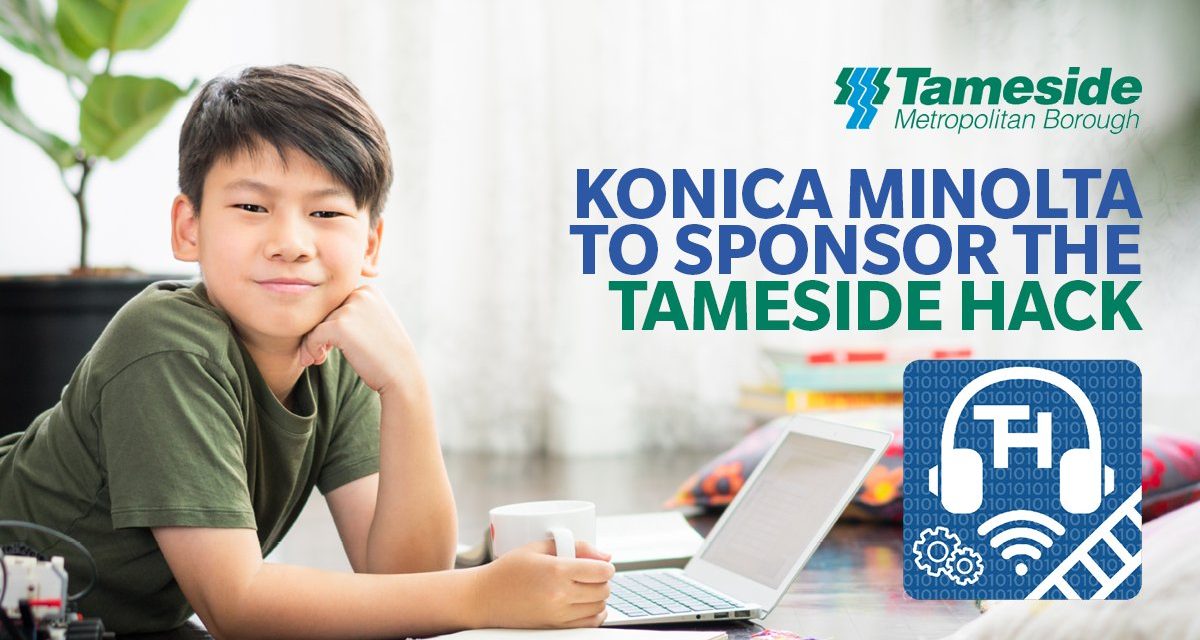 Konica Minolta supports young people exploring careers in the digital world at Tameside HACK8