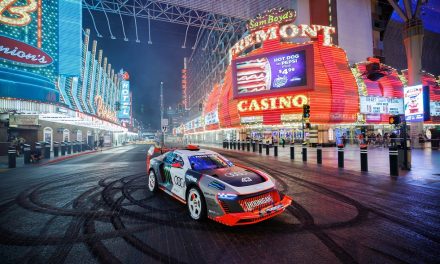 Ken Block and the Audi S1 Hoonitron electrify Las Vegas