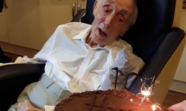 “Just try and be active” says resident at Poynton based home who celebrates 100th birthday