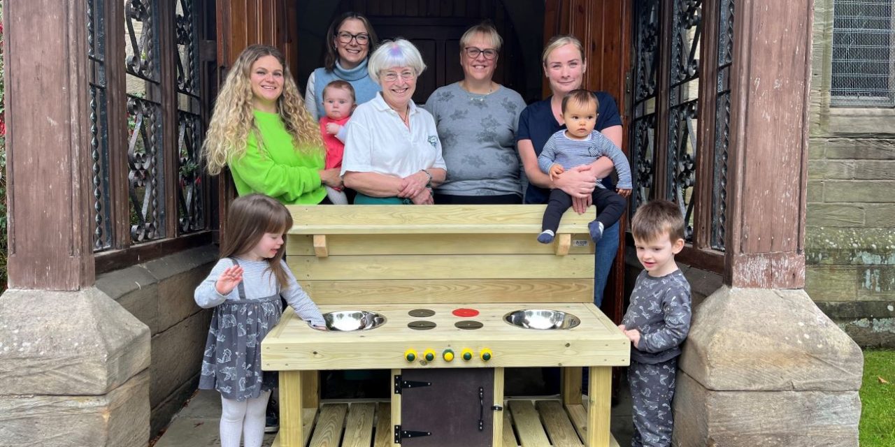 McGoff Group donates mud kitchen in Lymm