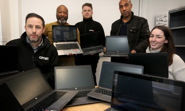 GMI Construction Group Builds On Its Support For Manchester Care Leavers With Laptops Donation