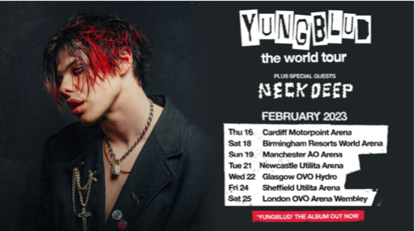 Win lunch with YUNGBLUD and VIP tour tickets in charity prize draw for Nordoff Robbins