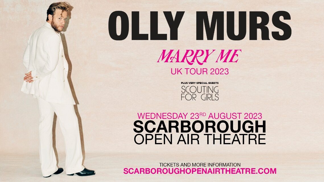 Olly Murs Returns To Scarborough Open Air Theatre As Part Of 2023 Summer UK Tour