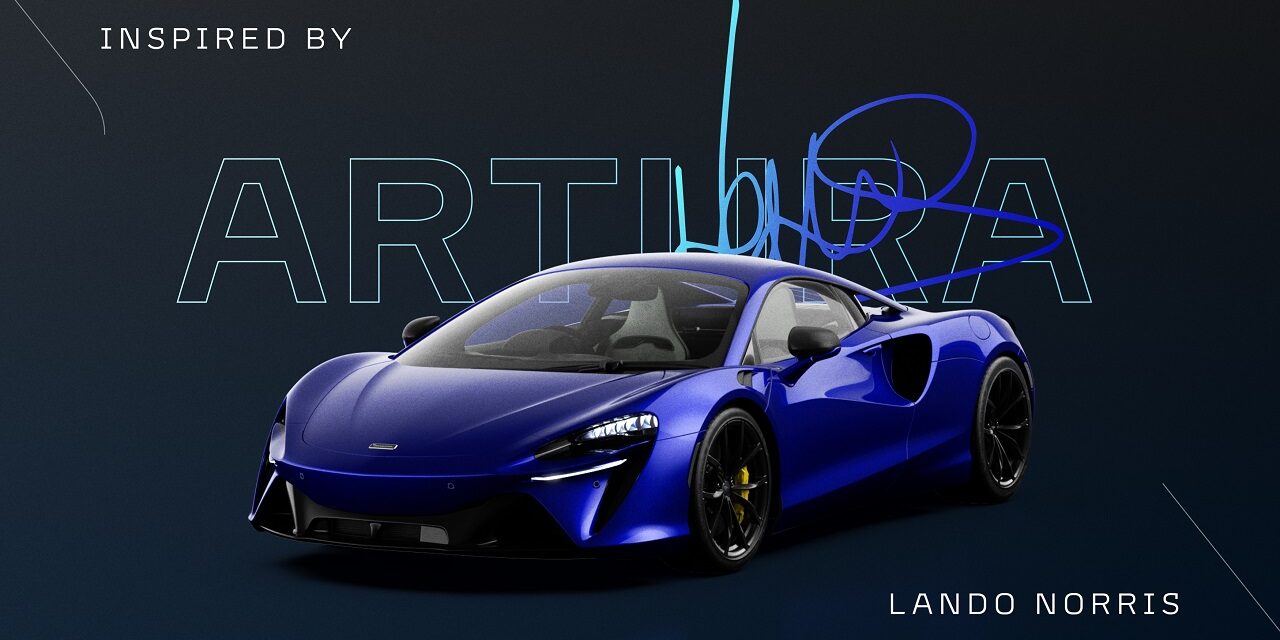 Electrifying performance and style. Lando Norris specs his dream McLaren Artura – and you can too.
