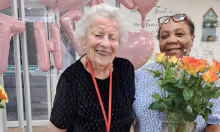 Birthday celebrations at Cheshire based home following surprise party for resident who turns 100
