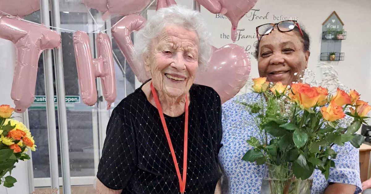 Birthday celebrations at Cheshire based home following surprise party for resident who turns 100