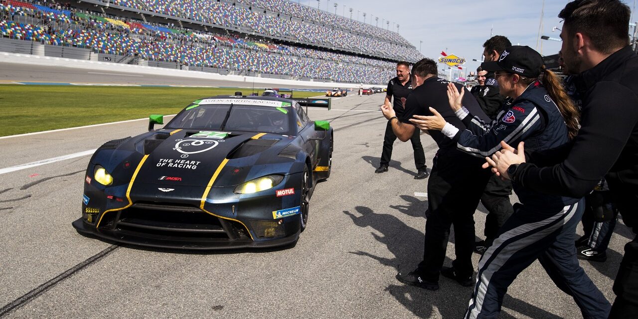Aston Martin and Heart of Racing record historic first victory with one-two finish in the Rolex 24 at Daytona