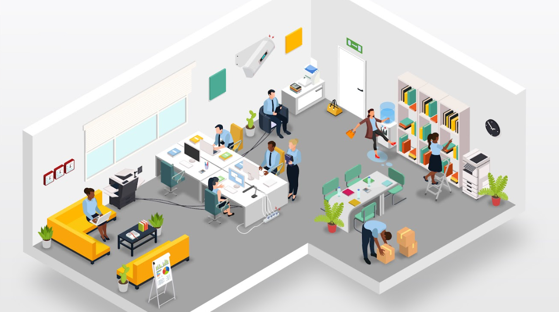 Can you spot the 8 office health & safety hazards in this HR puzzle?