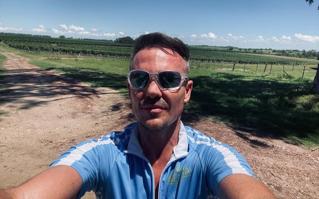Beverage company boss shows he is a real trooper by taking on charity cycling challenge.