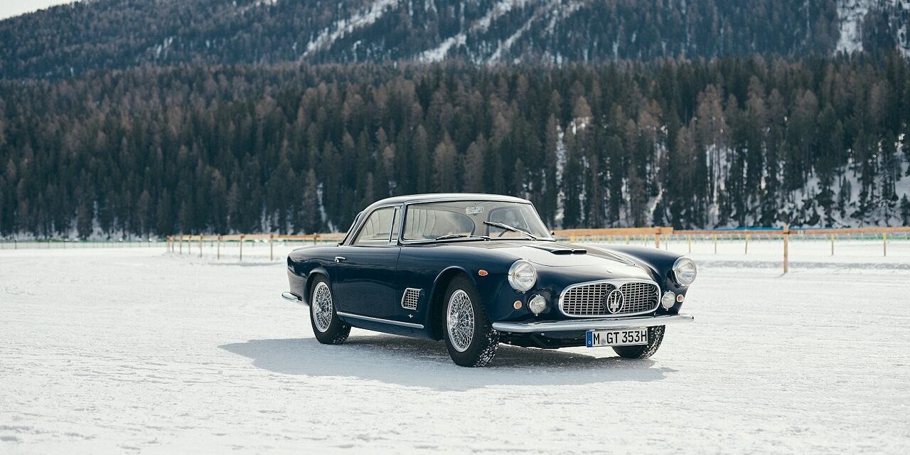Maserati is back at the I.C.E. in St. Moritz with its Glowing Trident