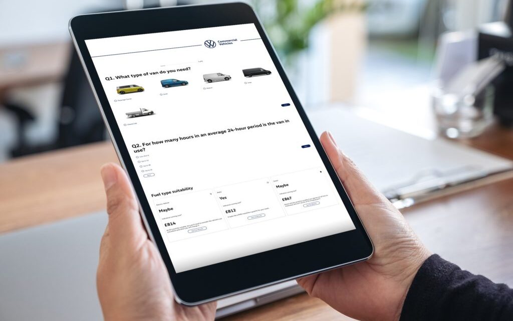 Volkswagen Commercial Vehicles’ digital tool helps businesses looking to go electric