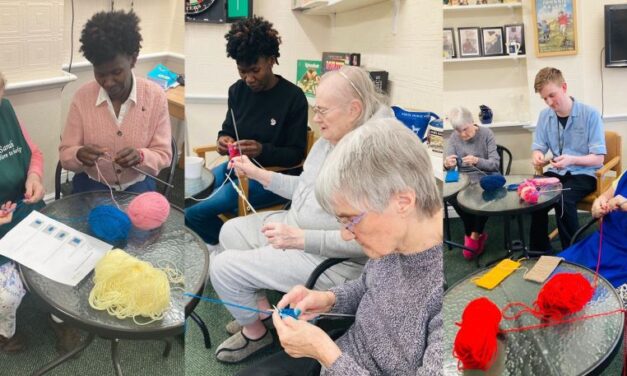 Care home’s woolly owls help arthritis charity