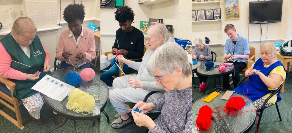 Care home’s woolly owls help arthritis charity