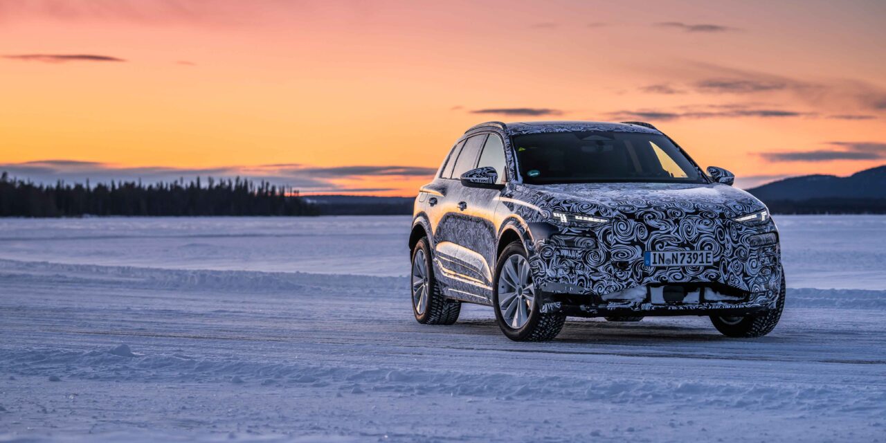 Put through its paces: Audi tests the production-oriented Q6 e-tron prototype in the far north