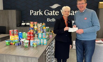 Bellway donates to Knutsford food bank