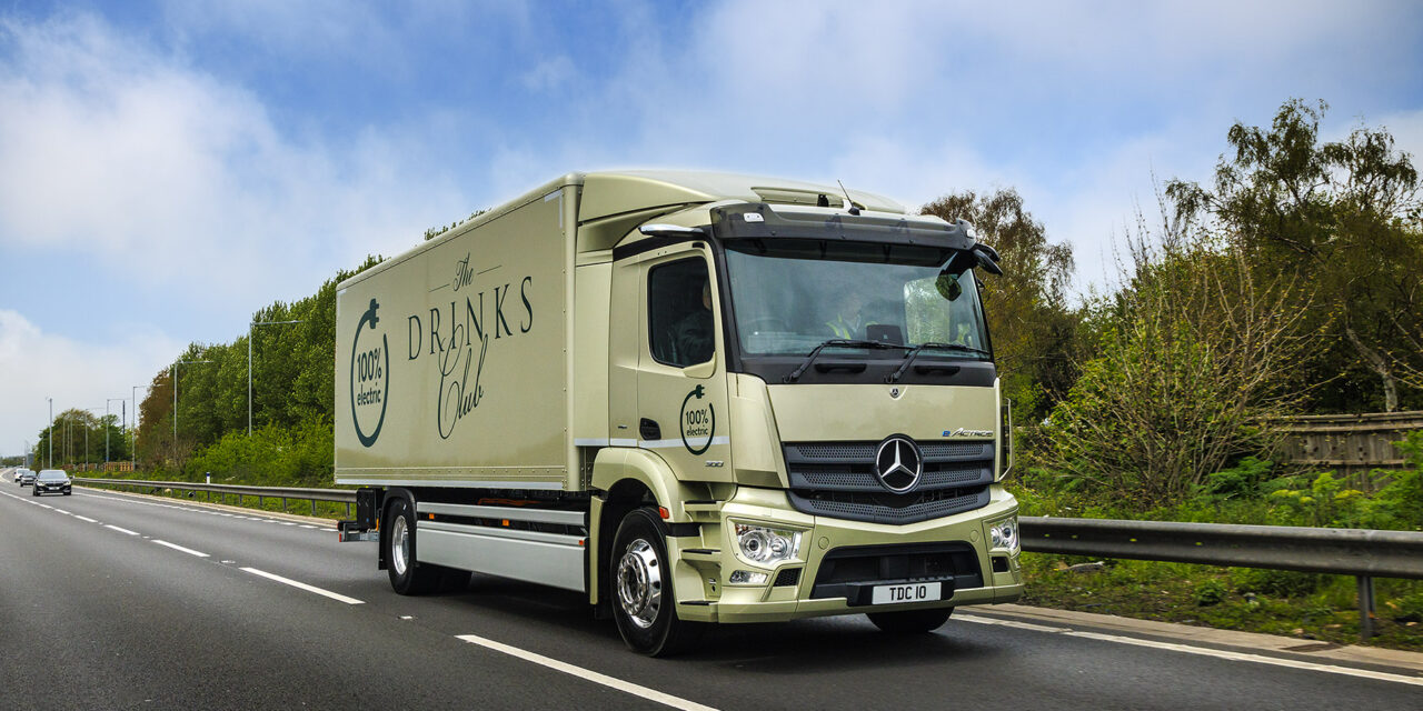 The Drinks Club raises a toast to its first electric Mercedes-Benz eActros