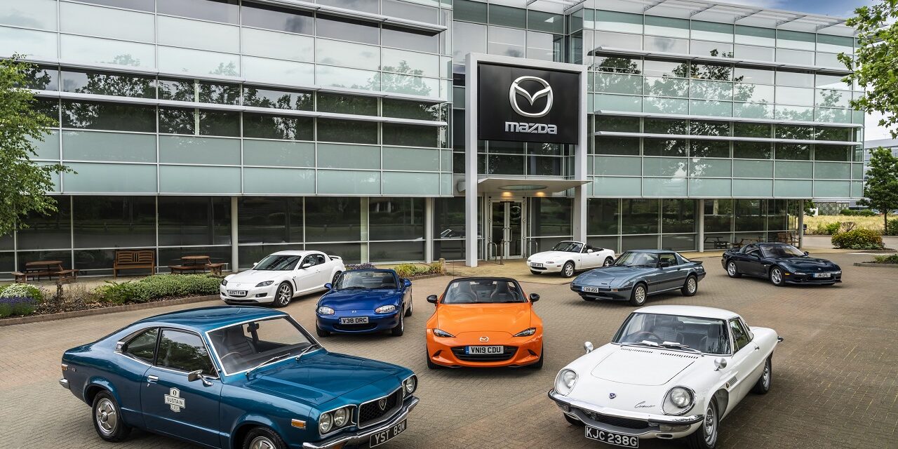 Mazda UK Heritage Fleet switches to sustainable petrol from Coryton fuels