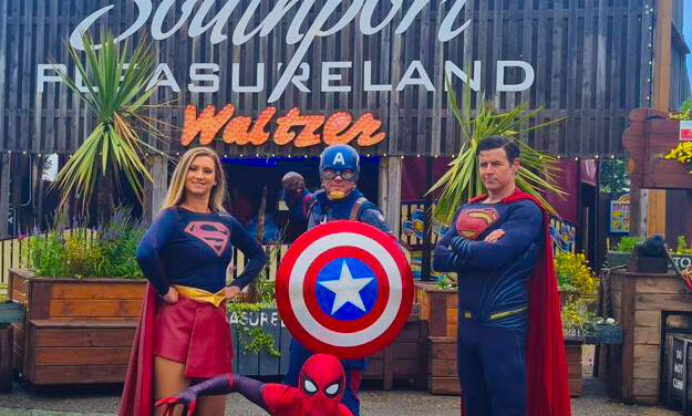 Southport Pleasureland Sets Up for Superhero Days