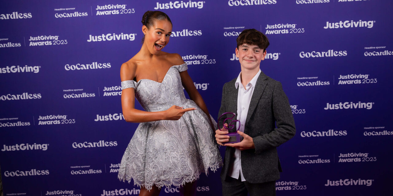 Joy as Gary and Gabriel win at this year’s JustGiving Award