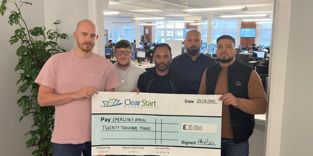 Clear Start Accountants Makes Substantial Donation to Gaza Emergency Appeal