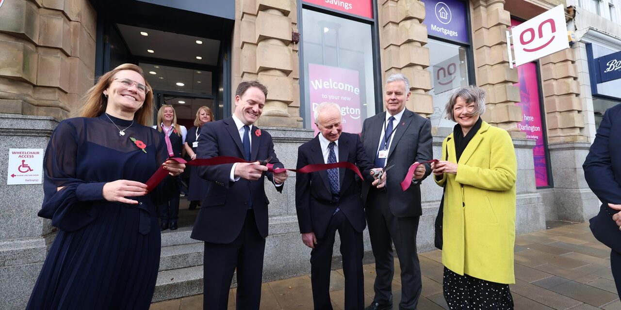 Minister praises Darlington Building Society’s ‘amazing track record’ as he opens new branch