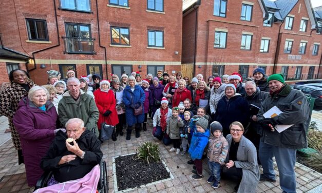 Multi-generational festive singalong at McGoff development in Lymm